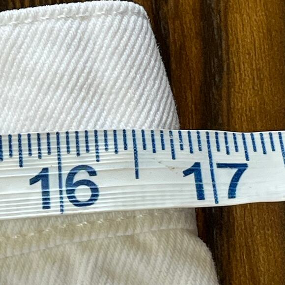 J Crew Re-Imagined High Waisted Cropped White Denim Jeans Size 30 Tall - Picture 10 of 11